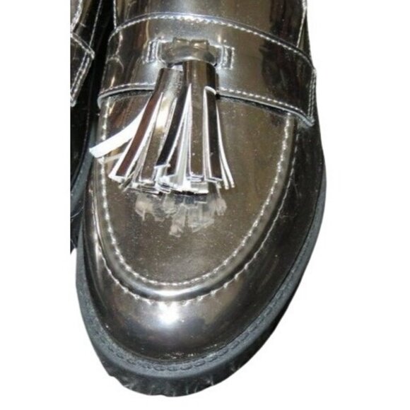 Bandolino Metallic Fillup Loafer Driving Shoe Slip On tassle embellished size 7 - Picture 3 of 8